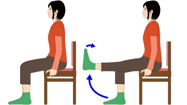 座ったままでできる、太ももの筋力アップ